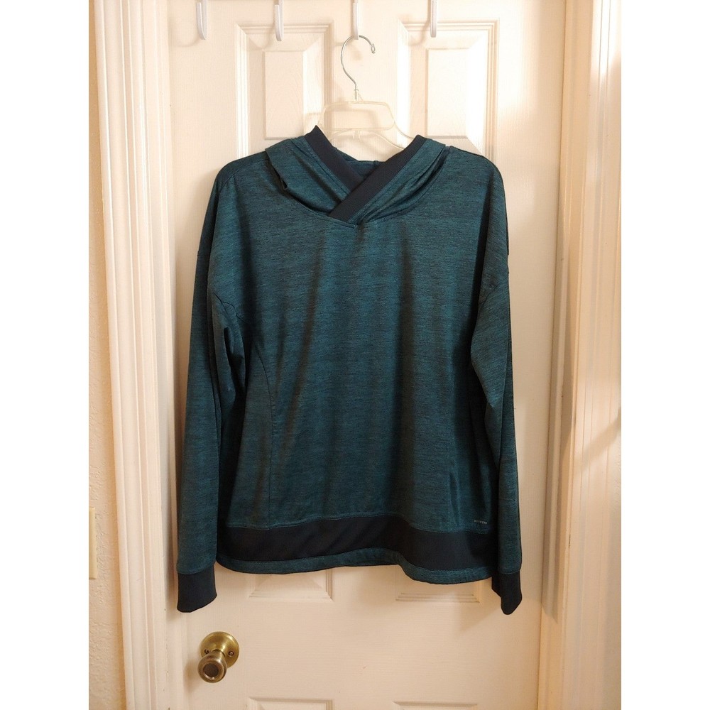 Mondetta Women's Ultra-Soft Pullover Hoodie Sz L. Teal